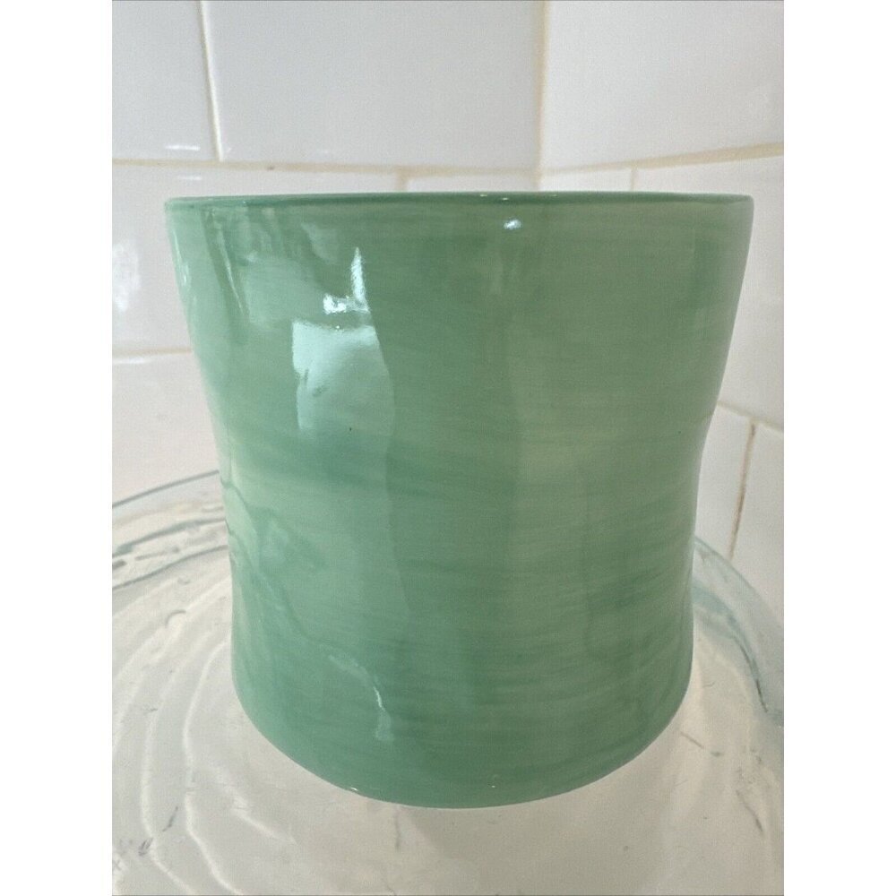 ANTHROPOLOGIE COFFEE TEA CUP MUG GREEN WITH LETTER F 12 OZ - Picture 5 of 10